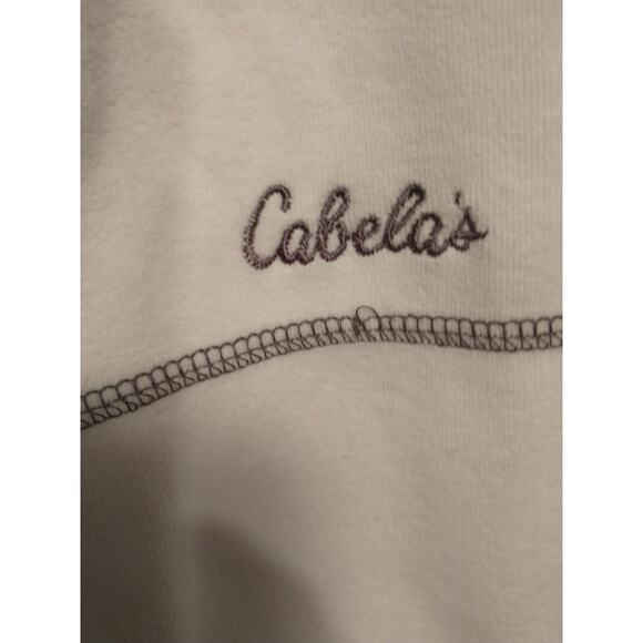 Cabela's Polartec Classic Fleece 1/4 Zip Pullover. Women's Large. White. - Picture 3 of 13